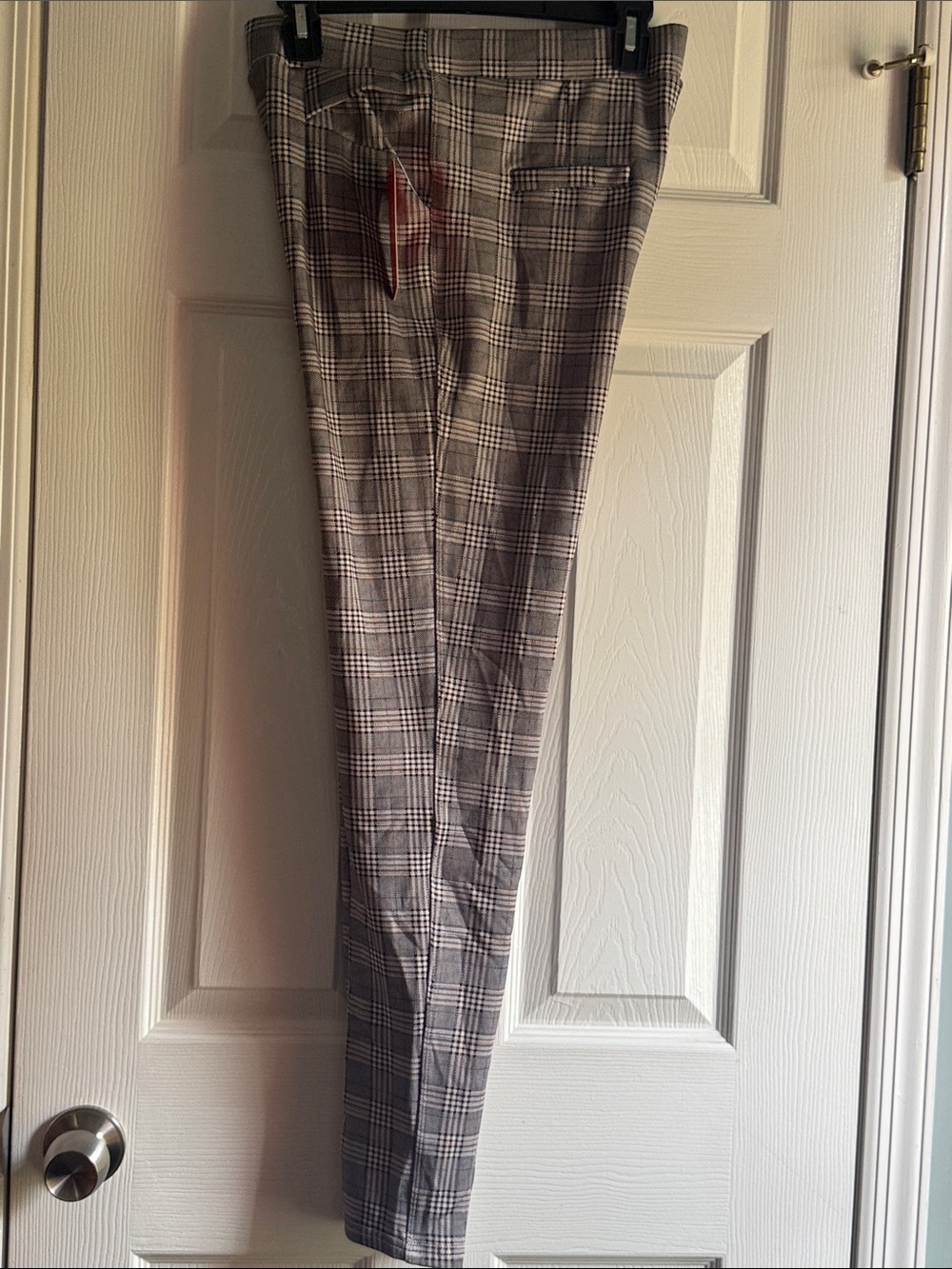 Classic Gray Plaid Men’s Dress Pants